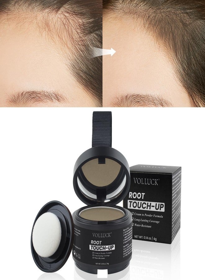 VOLLUCK Hairline Powder Instantly, Root Touch up Powder Hair Color Upgraded, Grey Root Cover up Conceals Hair Loss, Hairline Shadow for Women & Men for Thinning Hair Natural, Sweatproof (Brown) - Image 2